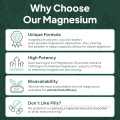 Cápsula de glicinato orgânico Magsium Support Health